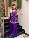 KF 312 Kalaai Chinon Embroidery Kurti With Bottom Dupatta 